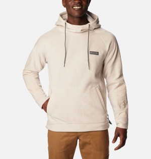 Beige Men's Columbia Hunterdon Fleece Hoodie | HAKPU-6529