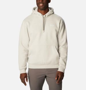 Beige Men's Columbia Marble Canyon Heavyweight Fleece Hoodie | JSYKB-9702