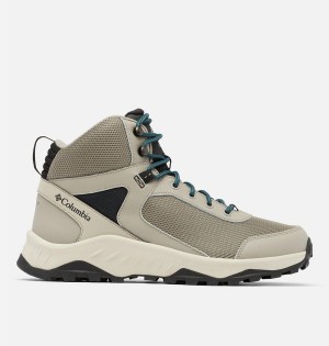 Beige Men's Columbia Trailstorm Ascend Mid Waterproof Hiking Shoes | AFYDC-6539