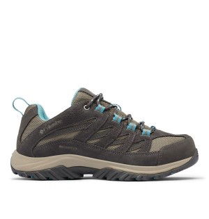 Beige Women's Columbia Crestwood Waterproof Hiking Shoes | JMKIC-8462