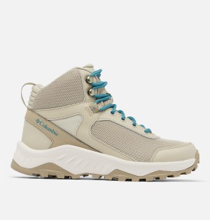 Beige Women's Columbia Trailstorm Ascend Mid Waterproof Hiking Shoes | ZGOVL-6054