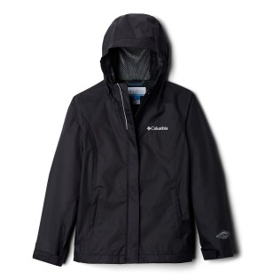 Black Kids' Columbia Arcadia Rain Jacket | KVHXW-5714