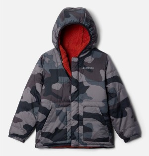 Black Kids' Columbia Big Fir Reversible Jacket | XSPTG-3291