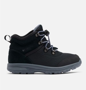 Black Kids' Columbia Fairbanks Mid Boots | BQAOU-8435