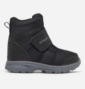 Black Kids' Columbia Fairbanks Omni Heat Boots | ZYKBL-2187