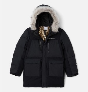 Black Kids' Columbia Marquam Peak Fusion Insulated Parka Jacket | NXLUP-1850