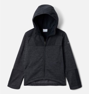 Black Kids' Columbia Out-Shield II Dry Full Zip Fleece Jacket | WXOVP-9482