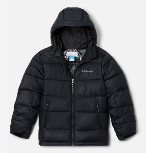 Black Kids' Columbia Pike Lake II Hooded Jacket | QJITB-1258