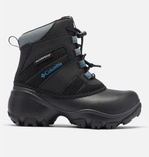 Black Kids' Columbia Rope Tow III Waterproof Warm Winter Boots | HTFAJ-6207