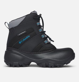 Black Kids' Columbia Rope Tow Waterproof Boots | KDOQF-8962