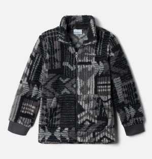 Black Kids' Columbia Rugged Ridge II Full Zip Sherpa Jacket | WPKVM-1276