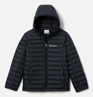 Black Kids' Columbia Silver Falls Hooded Jacket | FUHXW-0472