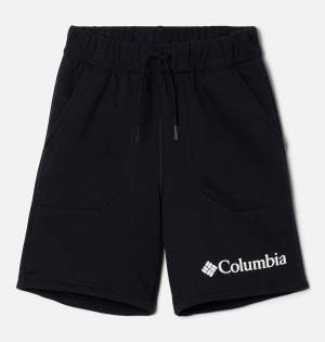 Black Kids' Columbia Trek Shorts | SKEMH-1304