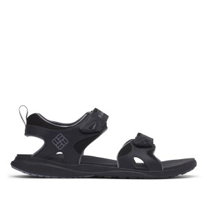 Black Men's Columbia Ankle Strap Sandals | LGOEZ-7280