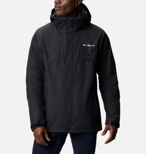 Black Men's Columbia Bugaboo II Fleece Interchange Ski Jacket | MBTDZ-4509