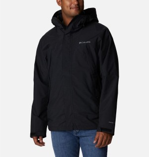 Black Men's Columbia Canyon Meadows Omni Heat Infinity Interchange Insulated Puffer Jacket | XBUJE-7132