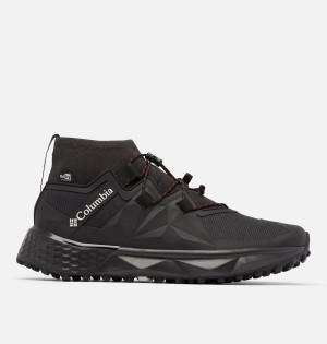 Black Men's Columbia Facet 75 Alpha OutDry Hiking Shoes | KVQJB-1503