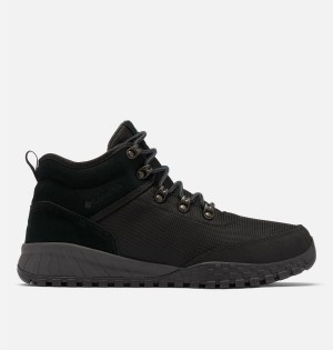 Black Men's Columbia Fairbanks Mid Boot Hiking Shoes | SNQIZ-5214