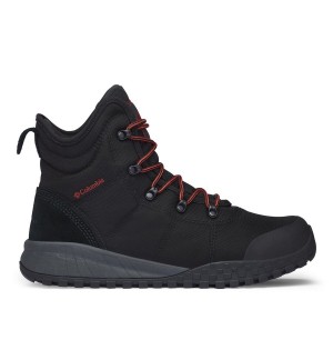 Black Men's Columbia Fairbanks Omni Heat Boots | EWQSB-9048