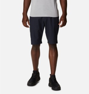 Black Men's Columbia Flex ROC Shorts | PXJIV-8931