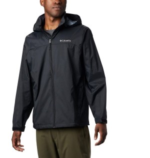 Black Men's Columbia Glennaker Lake Rain Jacket | XNHYJ-8916