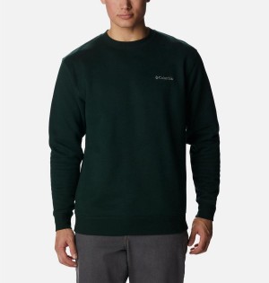 Black Men's Columbia Hart Mountain II Crew Sweatshirt | LZWVU-9524