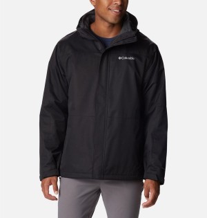 Black Men's Columbia Hikebound Interchange 3 In 1 Jackets | YHWQR-0417