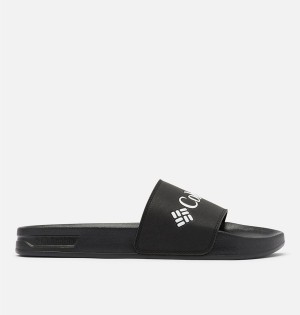 Black Men's Columbia Hood River Slide Sandals | NWVRF-5196