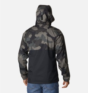 Black Men's Columbia Inner Limits II Rain Jacket | NKEGF-2813