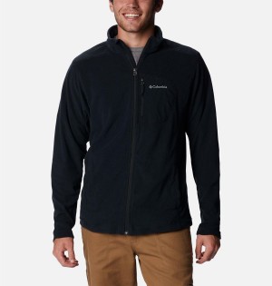 Black Men's Columbia Klamath Range Full Zip Fleece Jacket | LVOSK-2560