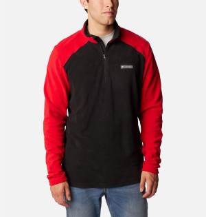 Black Men's Columbia Lake Aloha Half Zip Fleece Pullover | PUDWJ-6984