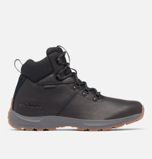 Black Men's Columbia Landroamer Explorer Waterproof Boot Hiking Shoes | JIQRS-9216