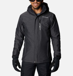 Black Men's Columbia Last Tracks Insulated Ski Jacket | MQDKF-0275