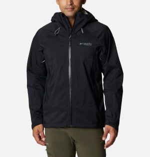 Black Men's Columbia Mazama Trail Shell Rain Jacket | TCREM-5682