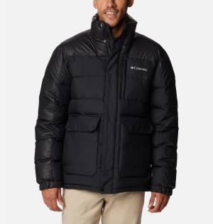 Black Men's Columbia Mineral Ridge Black Dot Insulated Puffer Jacket | HZDNU-1825