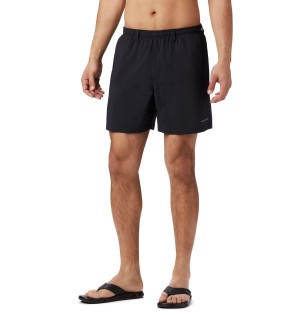 Black Men's Columbia PFG Backcast III Water Shorts | ZEJMF-3084