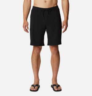 Black Men's Columbia PFG Slack Tide Hybrid Water Shorts | GCNSZ-9724