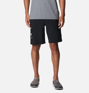 Black Men's Columbia PFG Terminal Tackle Shorts | YVAHB-7458