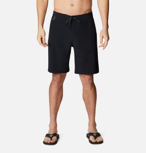 Black Men's Columbia PFG Terminal Tackle Board Shorts | JMNRA-3261