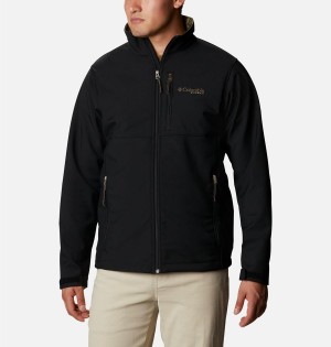 Black Men's Columbia PHG Ascender Softshell Jackets | ASHRL-6025