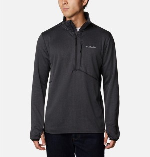 Black Men's Columbia Park View Fleece Half Zip Pullover | YQCZE-3274