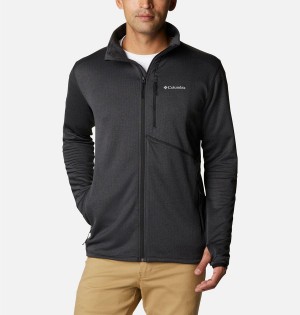 Black Men's Columbia Park View Full Zip Fleece Jacket | VGMBR-1960