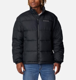 Black Men's Columbia Pike Lake II Insulated Puffer Jacket | IQWMV-7634