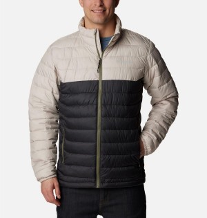 Black Men's Columbia Powder Lite Insulated Puffer Jacket | TPZIA-2853