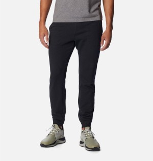 Black Men's Columbia Shell Ridge Sweat Joggers Pants | IAUWP-2081