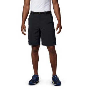 Black Men's Columbia Silver Ridge Cargo Shorts | AJDEC-4670