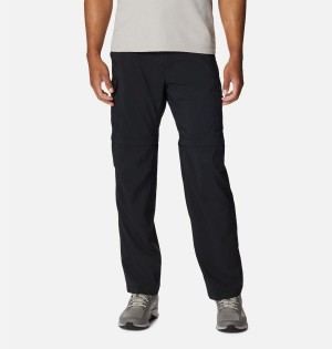 Black Men's Columbia Silver Ridge Utility Convertible Pants | ERFDV-9036