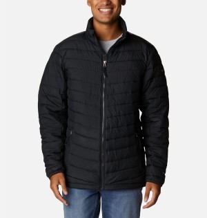 Black Men's Columbia Slope Edge Insulated Puffer Jacket | VULDT-8546