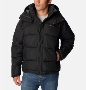 Black Men's Columbia Snowqualmie Insulated Puffer Jacket | KNTIV-2768