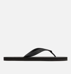 Black Men's Columbia Sun Trek Flip Flop Sandals | WAQNZ-6321